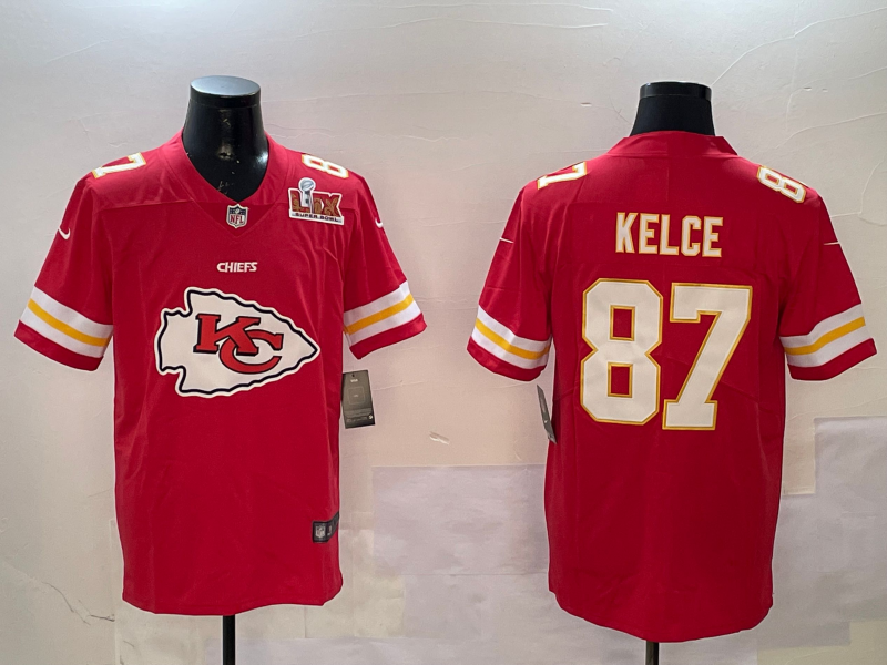 Men Kansas City Chiefs #87 Kelce red 2025 Nike Limited NFL Jersey 004